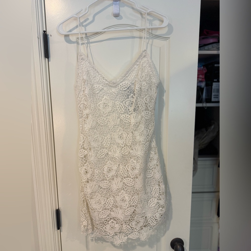 NWT Rag & Bone Aleah Crochet Ivory Lace V Neck Dress Sz 2